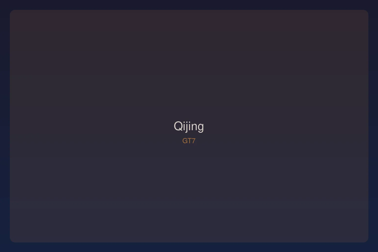 Qijing GT7