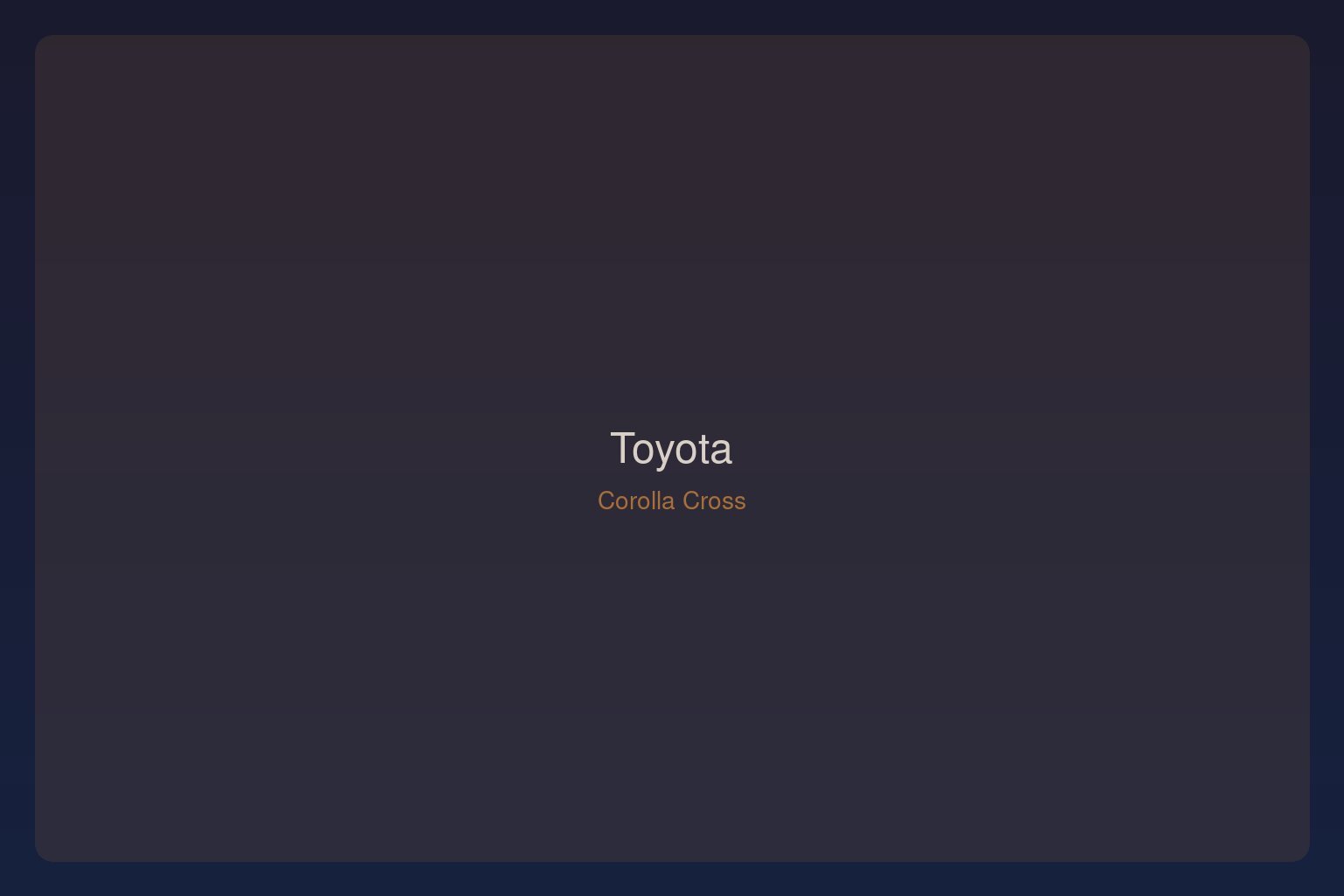 Toyota Corolla Cross
